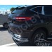 HAVAL F7 2018-н.в. защита заднего бампера труба с загибом двойная d60/42 из нержавеющей стали